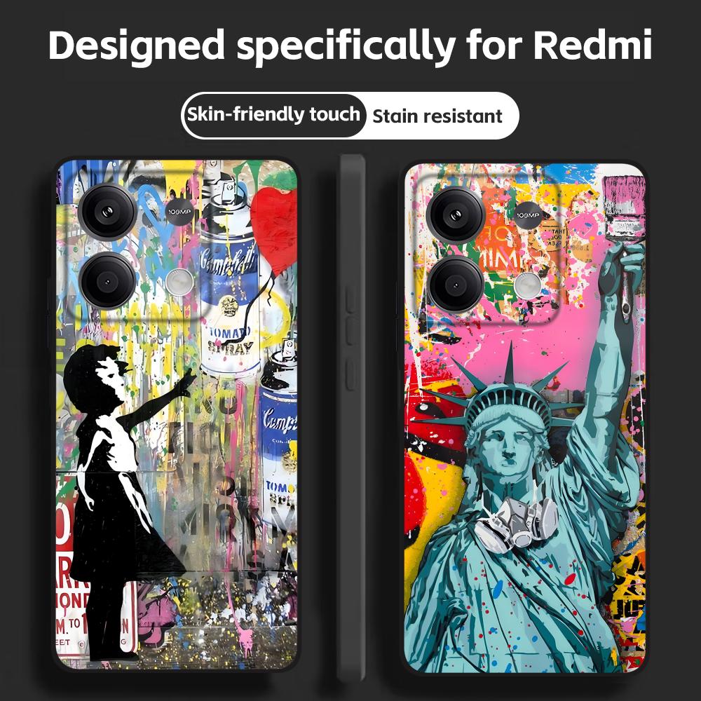 Phone Cases Xiaomi - Banksy Graffiti Art funda de teléfono