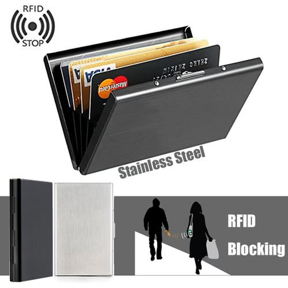 Slim Card Slot Case - Estuche Delgado de Acero Inoxidable para