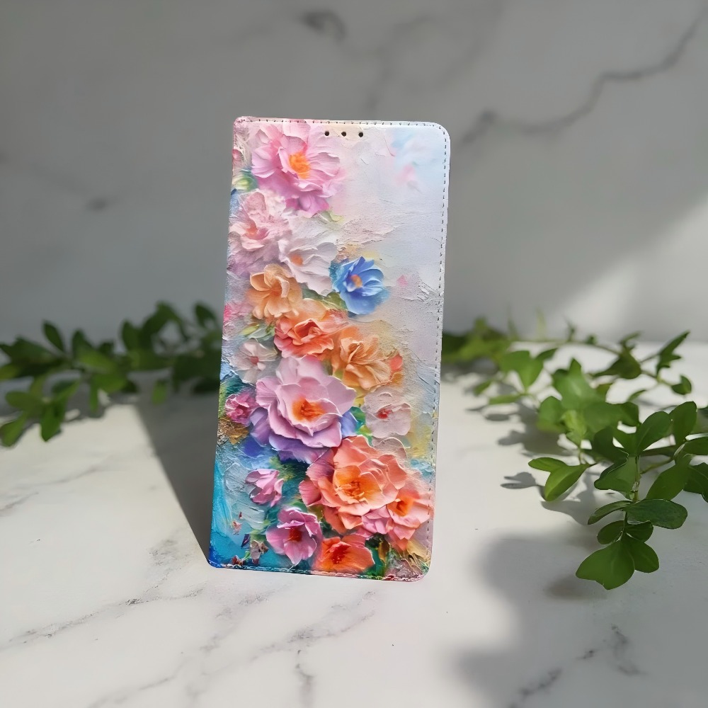 Phone Cases Samsung S25 - Funda de cuero con tapa magnética