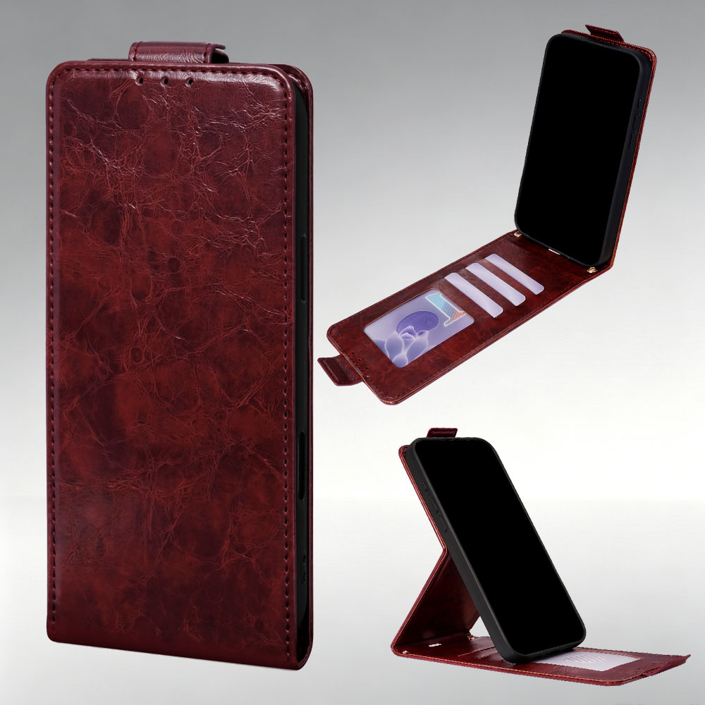 Slim Card Slot Case - Funda de Cuero con Ranuras para