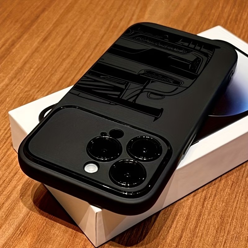 Phone Cases Drawing - Funda de silicona mate con diseño