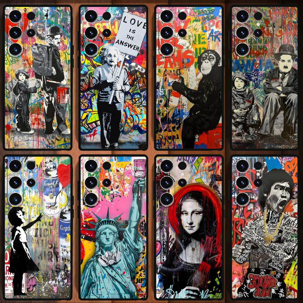 Banksy Graffiti Art funda de t - Phone Cases Drawing reseña y precio