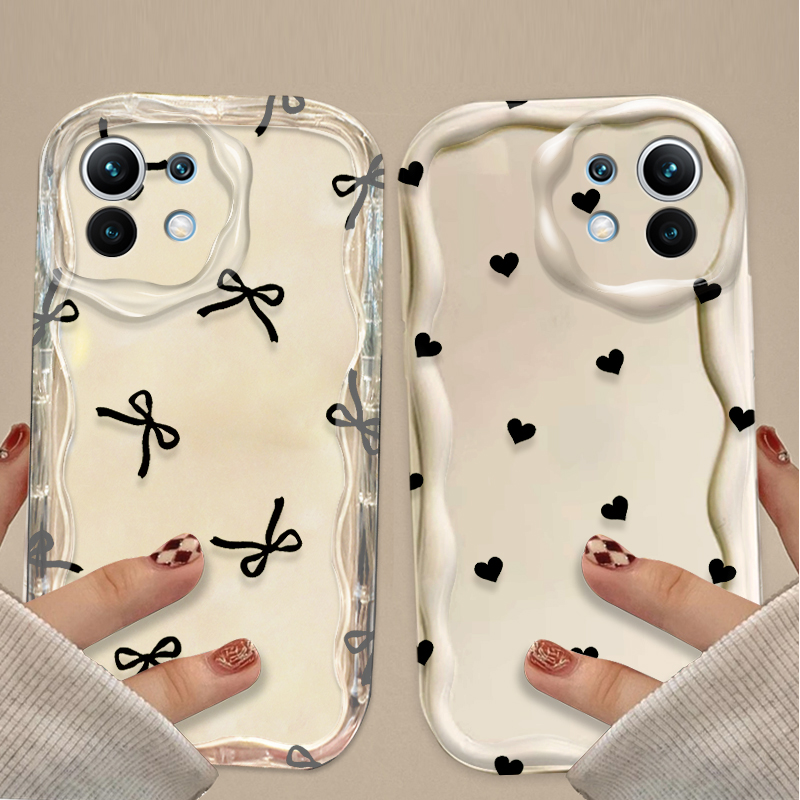 Funda Negra con Lazo y Corazón - Phone Cases Xiaomi reseña y precio