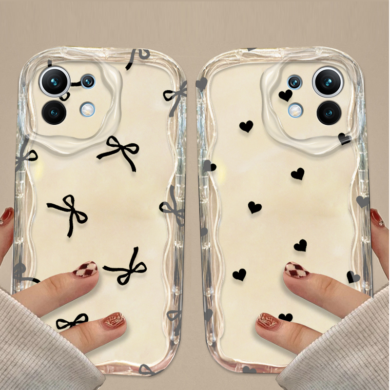 Funda Negra con Lazo y Corazón - Phone Cases Xiaomi reseña y precio