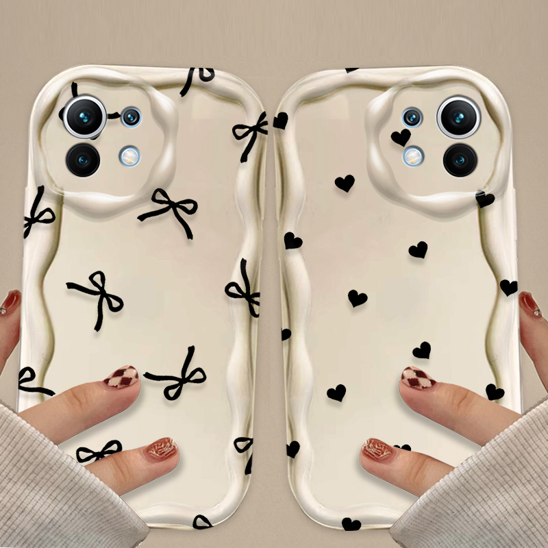 Funda Negra con Lazo y Corazón - Phone Cases Xiaomi reseña y precio
